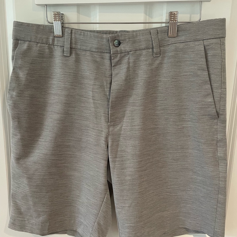Callaway Gray Flat Front Shorts Lightweight Casual